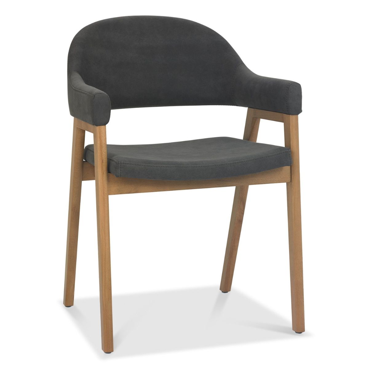 Chambery Velvet Dining Chair Grey 1