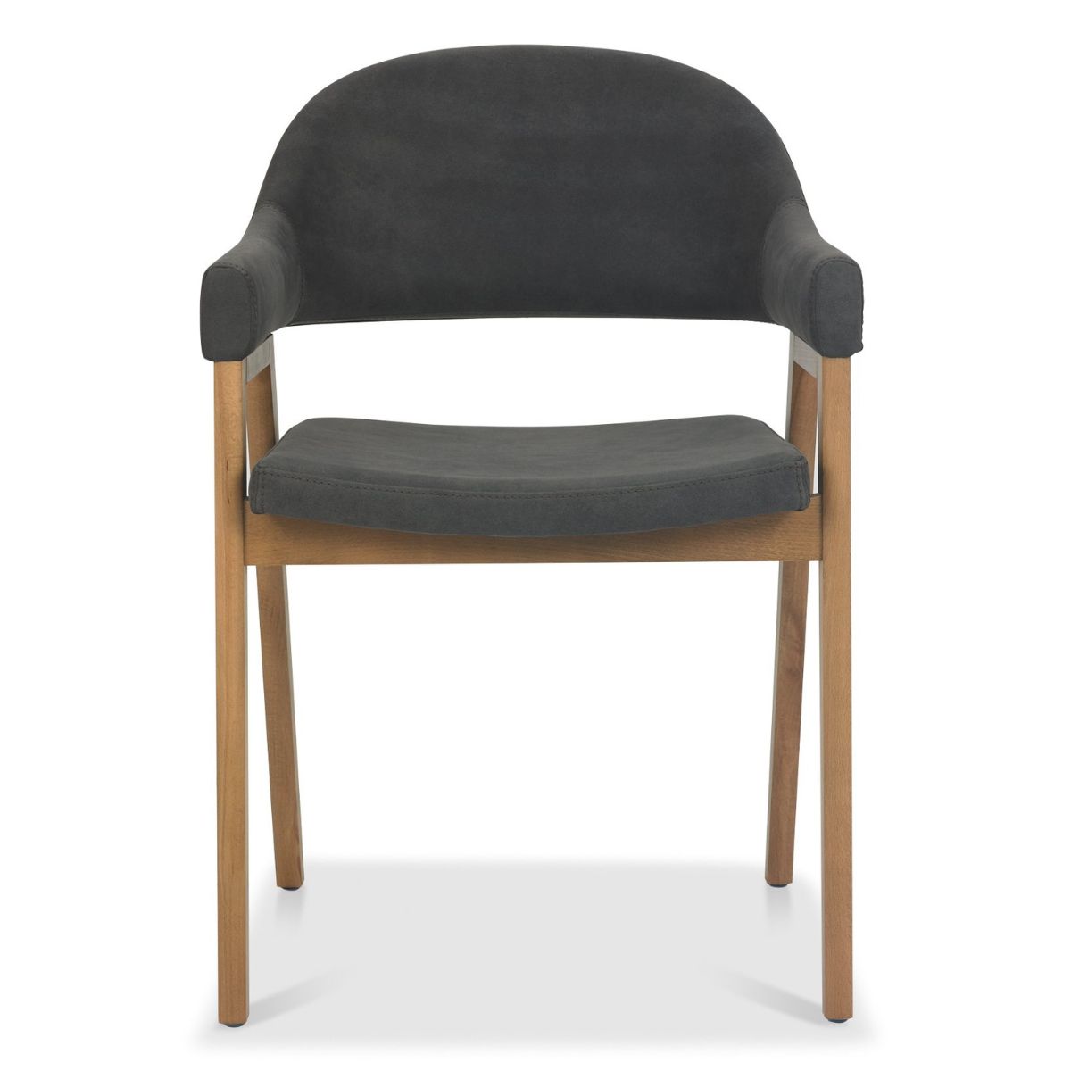 Chambery Velvet Dining Chair Grey 2