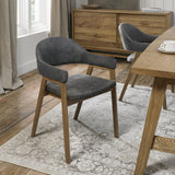 Chambery Velvet Dining Chair Grey 5