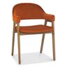 Chambery Velvet Dining Chair Orange 1