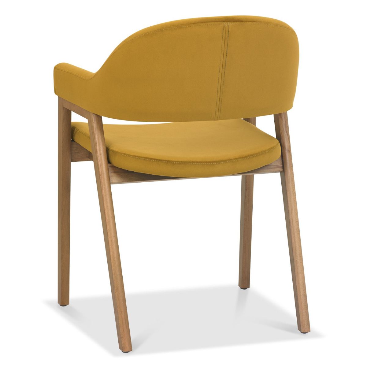 Chambery Velvet Dining Chair Yellow 3