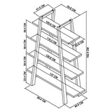 Chambery Weathered Oak Open Display Unit - 4