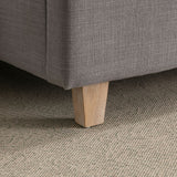 Charles bed grey linen - 4