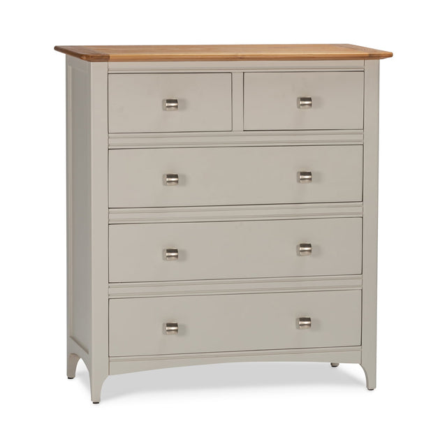 Grey 5 Drawer Dresser