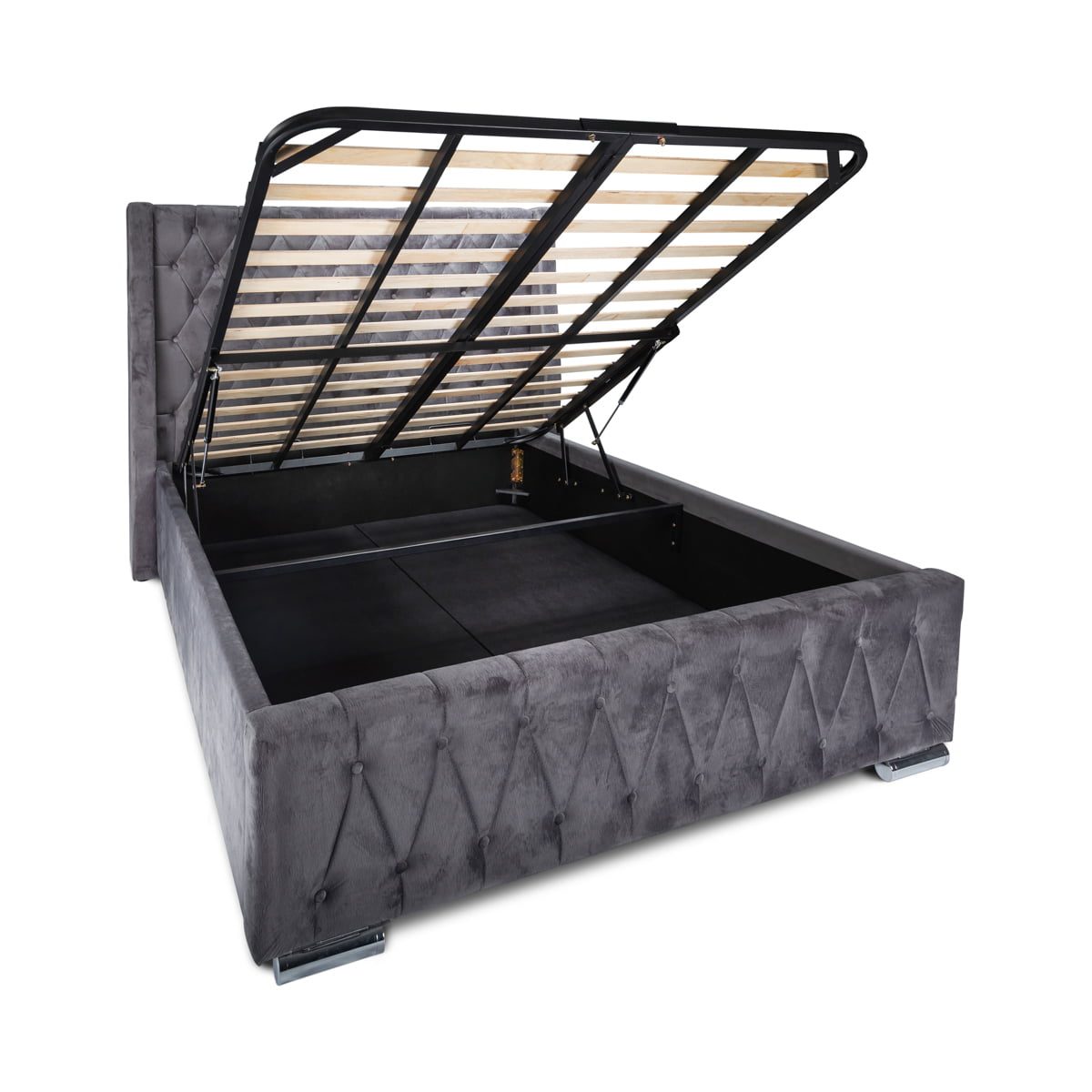 Jamie Grey Gas Lift Bed