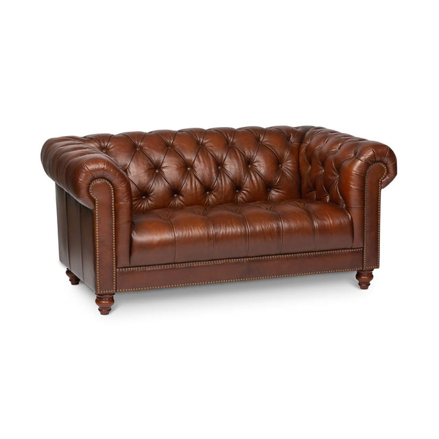 Leather Chesterfield 2 Seater Sofa