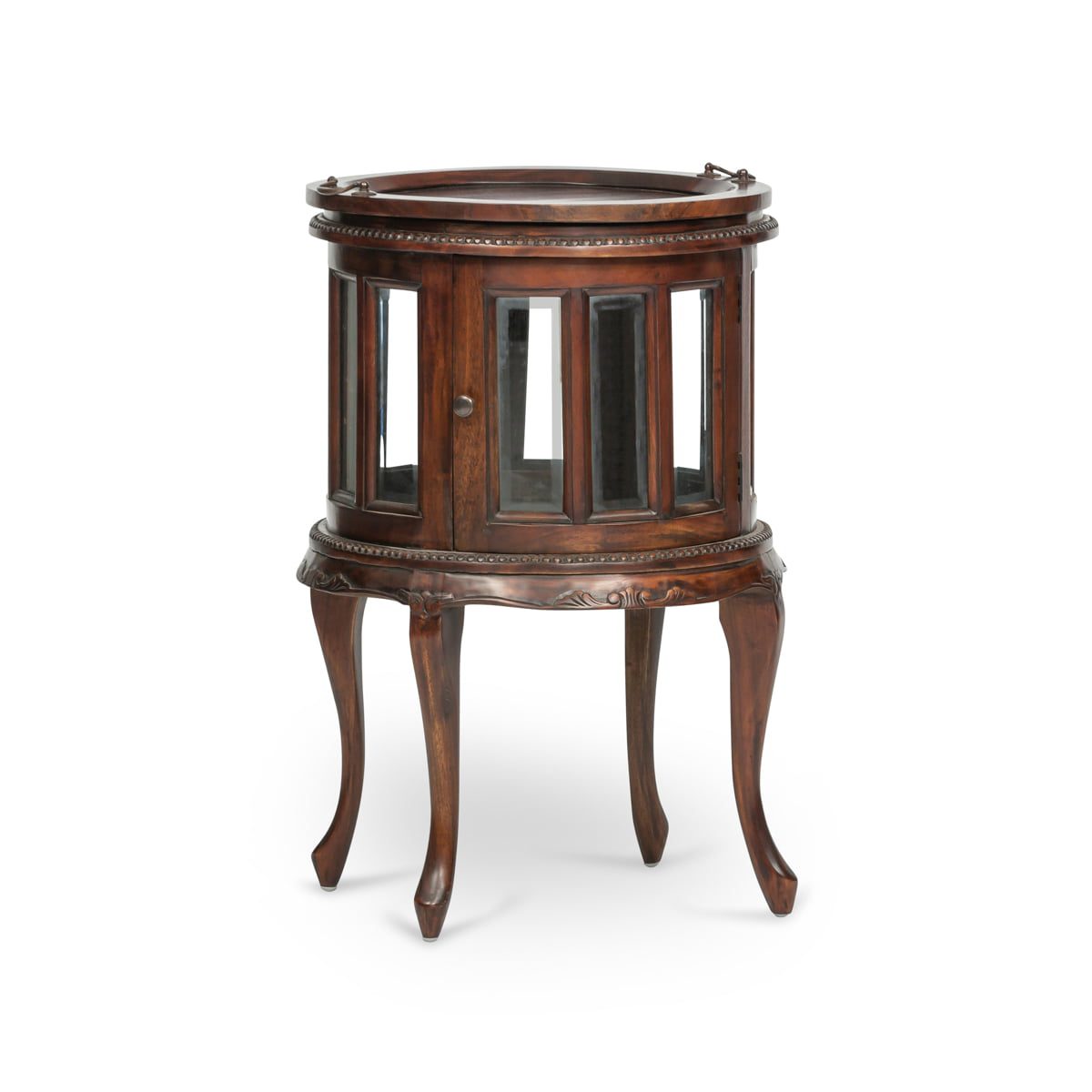French Oval Victorian Drinks Cabinet
