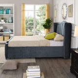 Cullen Gas Lift Velvet Bed Grey - 3