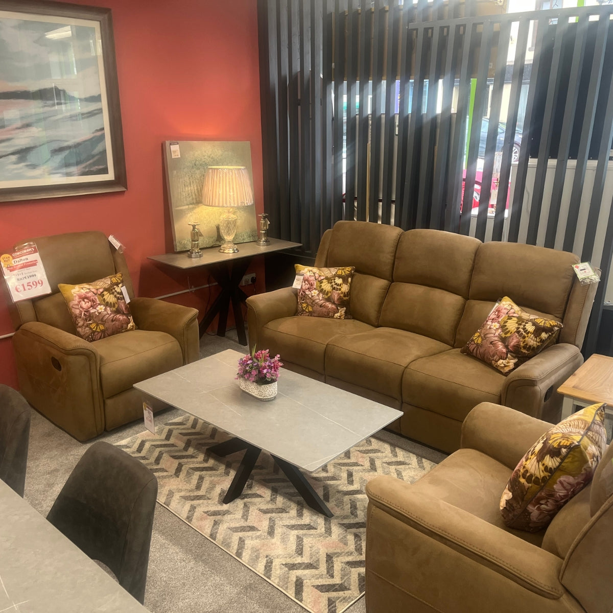 Dalton Recliner Sofa Set (Clearance Model)