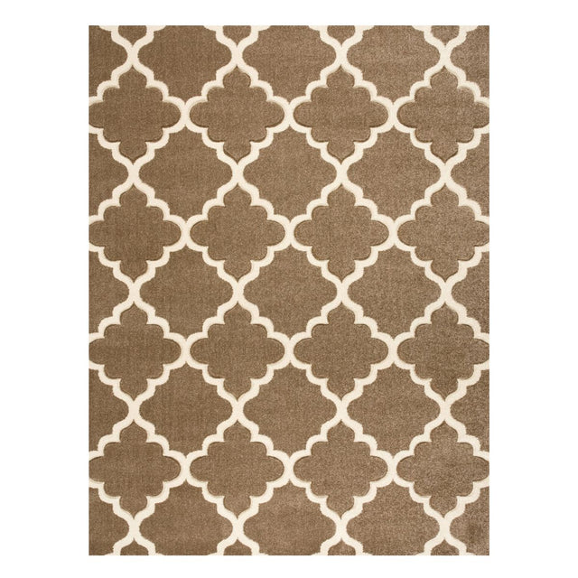 Darcy Geometric Rug Beige 1