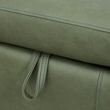 Deirdre Green Leather Corner Sofa - 6