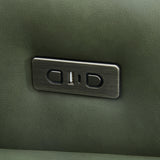 Deirdre Green Leather Corner Sofa - 8