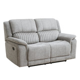 Delphine Grey Fabric 2 Seater Manual Recliner Sofa - 1