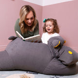 ELHIPBB - Hippo Floor Cushion Bean Bag - 5