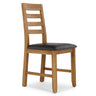 Eileen Slatted Oak Dining Chair Brown - 1