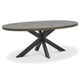 Elliot Weathered Oak Dining Table - 1