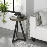 Elliot Fumed Oak Lamp Table - 3