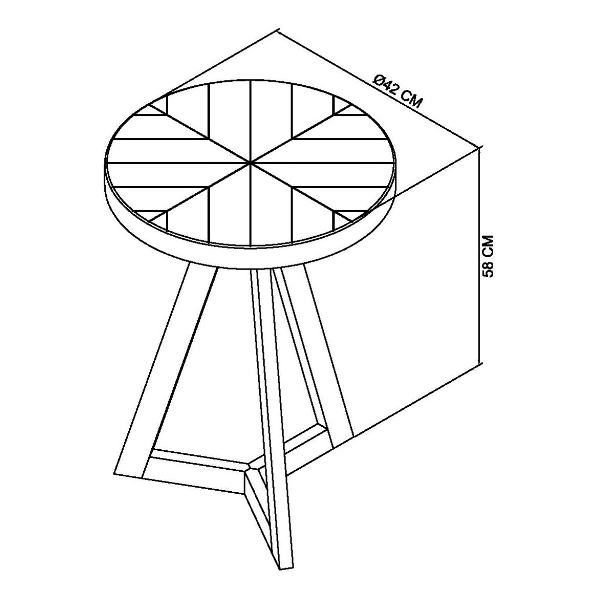Elliot Fumed Oak Lamp Table - 4