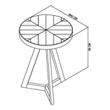 Elliot Fumed Oak Lamp Table - 4