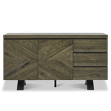 Elliot Fumed Oak Wide Sideboard - 2