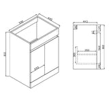 Empire 600 Vanity Cabinet