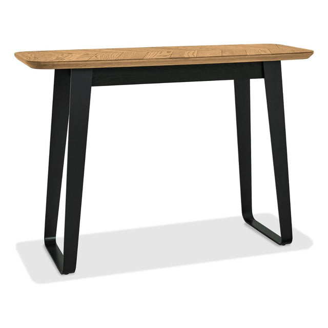 Enfield Oak and Metal Console Table