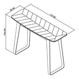 Enfield Rustic Oak Console Table 3