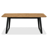 Enfield Rustic Oak Extendable Dining Table 2