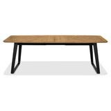 Enfield Rustic Oak Extendable Dining Table 4