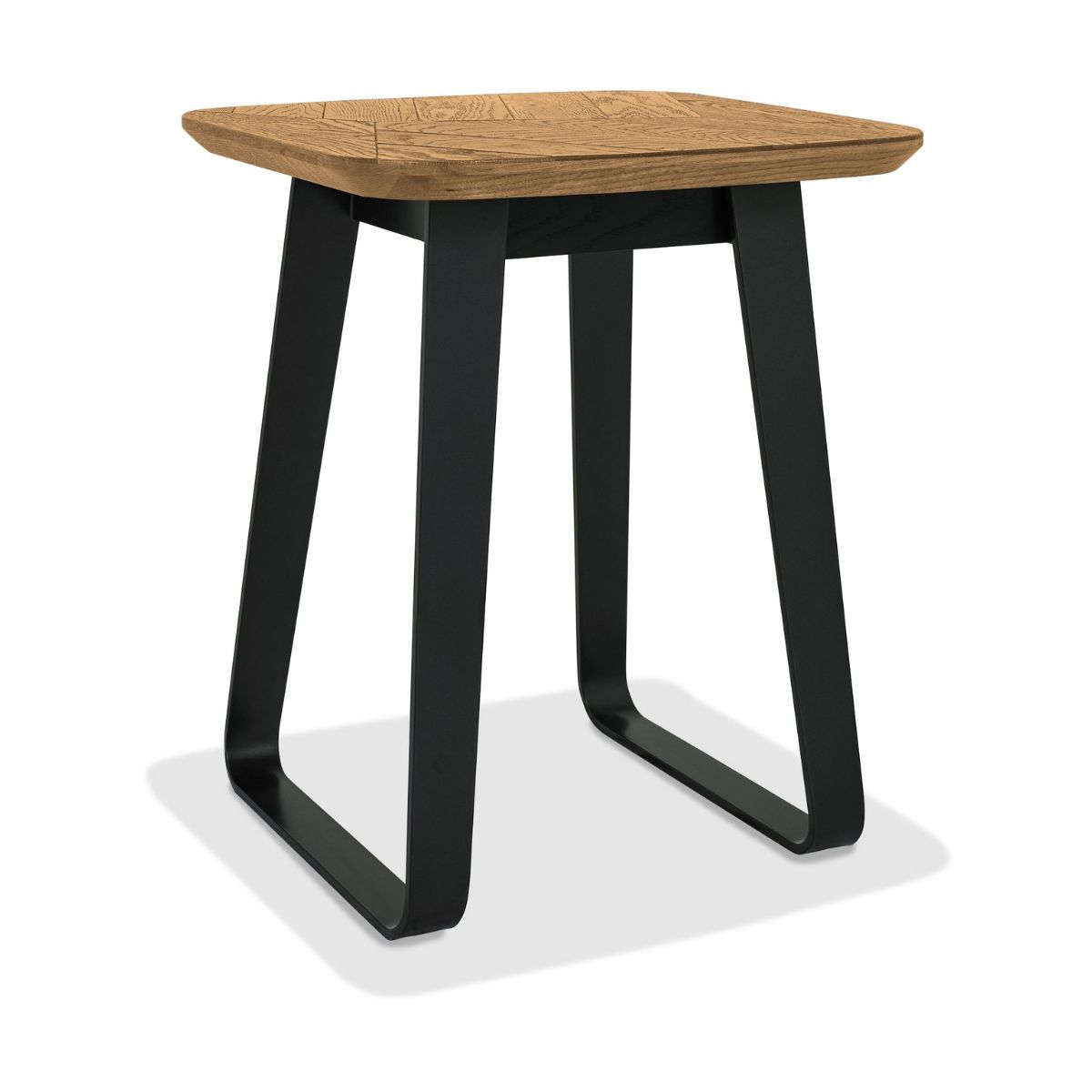 Enfield Oak and Metal Lamp Table
