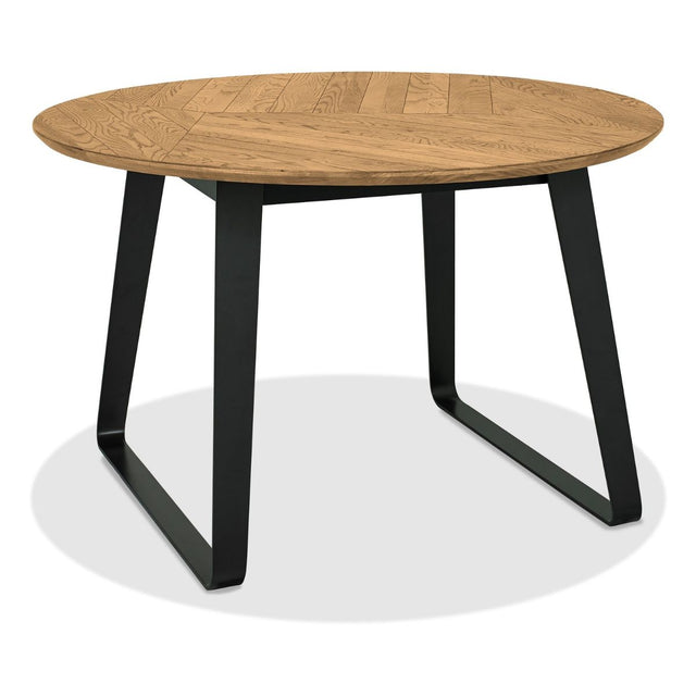 Enfield Oak and Metal Dining Table