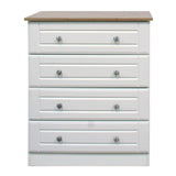Ivory and Oak Chest of Drawers