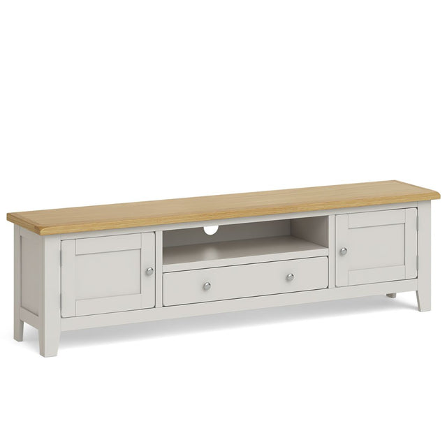 G5158 - Gentry Extra Large Light Grey TV Unit