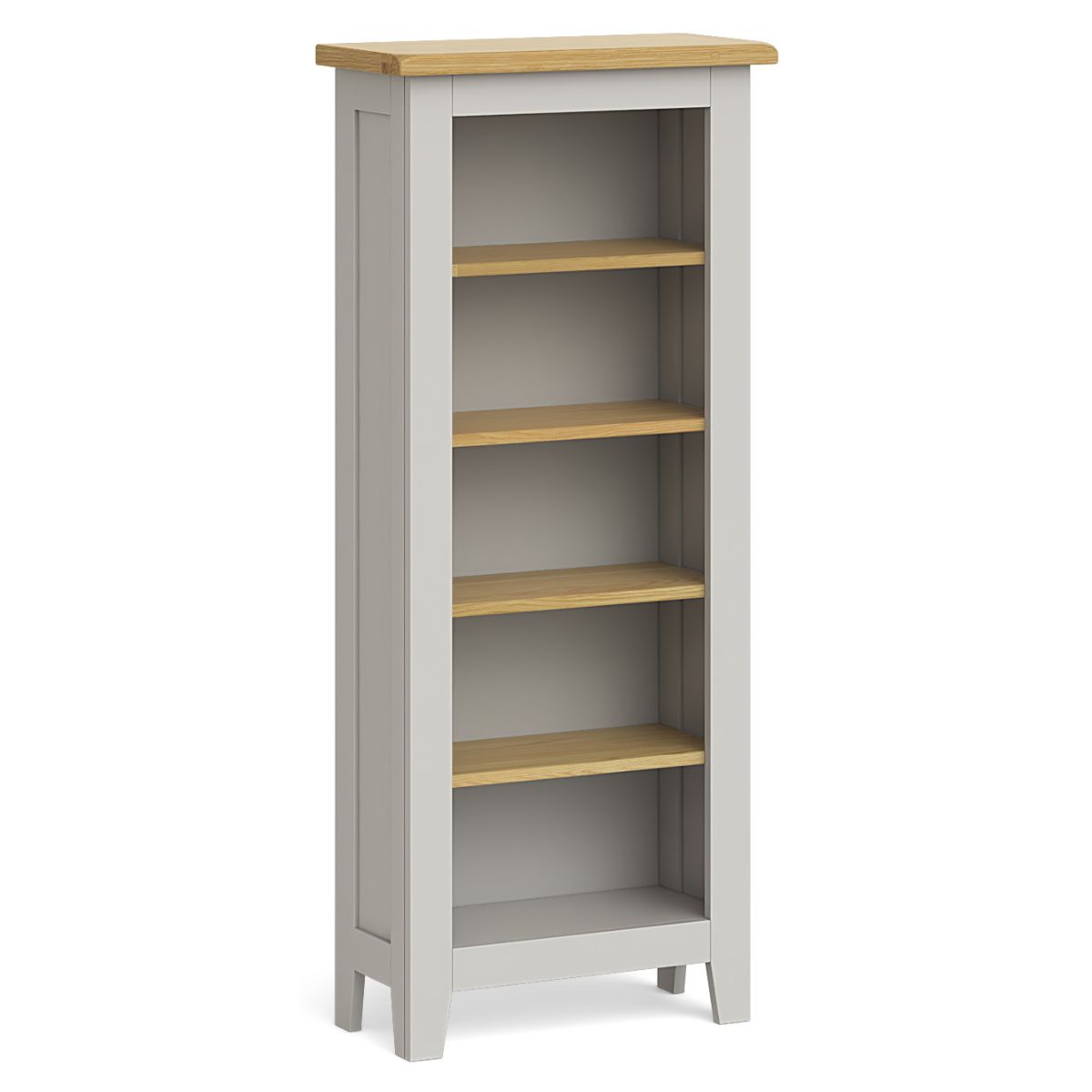 G5168 - Gentry Slim Grey Bookcase