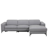 Gates grey sectional sofa on a white background.