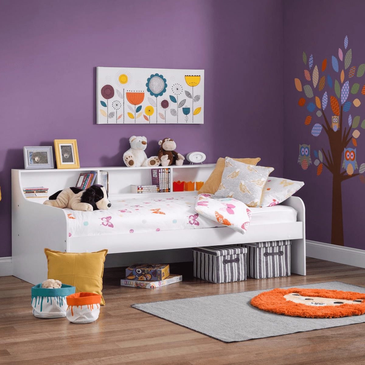 GRA001 - Galway White Wood Day Bed - 3