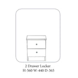 Erne Locker Ivory & Oak - 4 Options