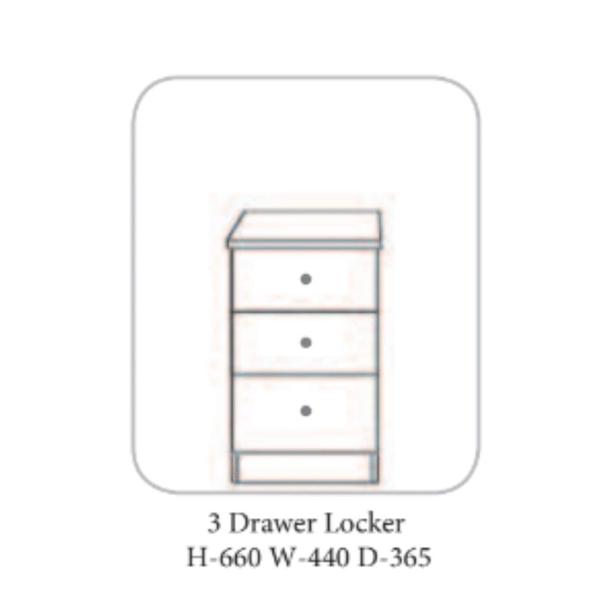 Erne Locker Ivory & Oak - 4 Options