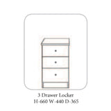 Erne Locker Ivory & Oak - 4 Options