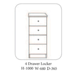 Gurteen Locker Grey - 4 Options