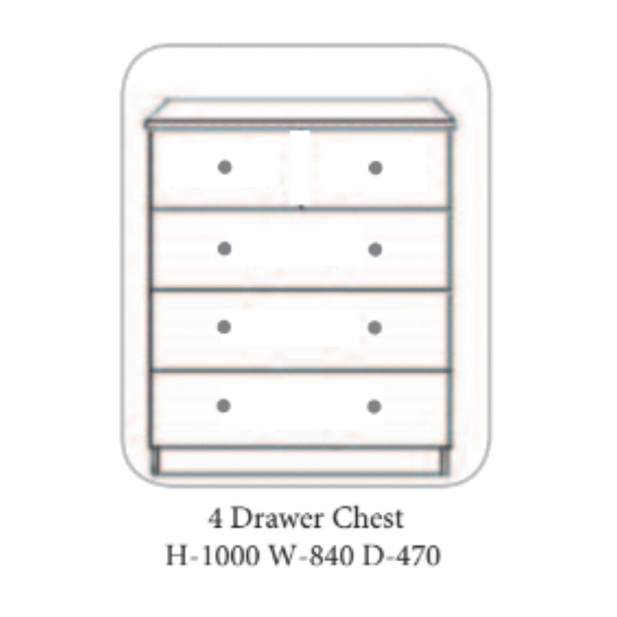 Becky Chest of Drawers Ivory - 7 Options