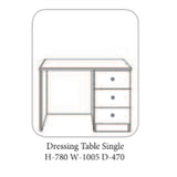 Glandor Light Grey Dressing Table