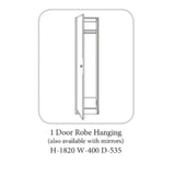 Shannon Wardrobe Oak & Ivory - 19 Options