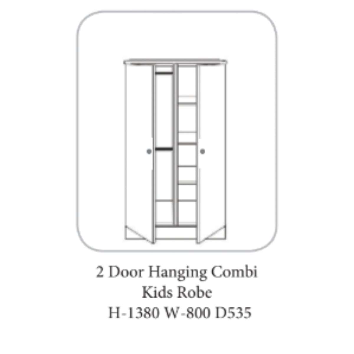 Erne Wardrobe Ivory & Oak - 19 Options