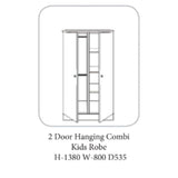 Shannon Wardrobe Oak & Ivory - 19 Options