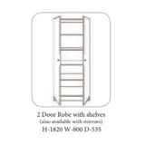 Shannon Wardrobe Oak & Ivory - 19 Options
