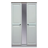 Grey Wood Wardrobe