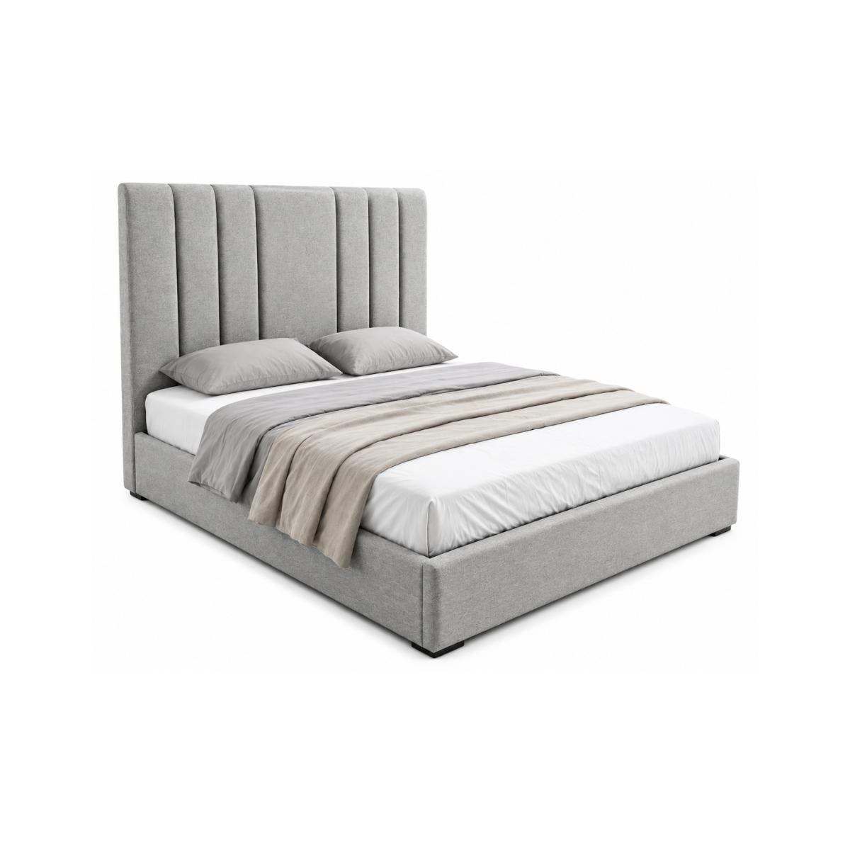 Granville grey fabric ottoman storage bed.