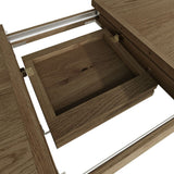 Rigel Smoked Oak Extendable Dining Table - 8