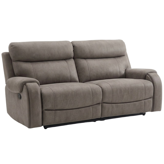 Hamilton Grey Fabric 2 Seater Recliner Sofa - 1